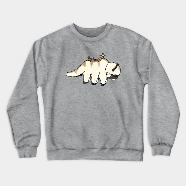 Avatar: The Last Airbender Appa Watercolor Crewneck Sweatshirt by FrontPaigeTees